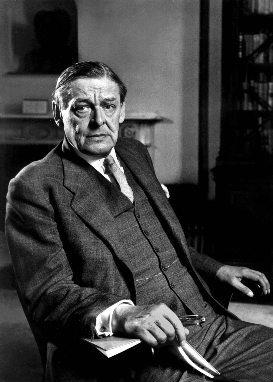 Thomas Stearns Eliot, 1950 körül (fekete-fehér fotó) alkotó: Unknown photographer