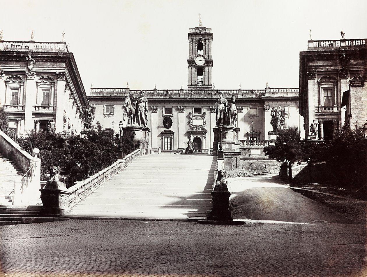 A Campidoglio és a Palazzo Senatorio látképe, Róma alkotó: Unknown photographer
