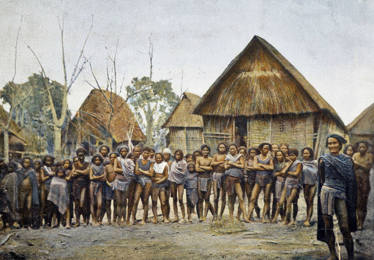 Moi falu és kontai lakosok, Annam, c. 1895, „” A világ körül”, 19. század vége. alkotó: Unknown photographer