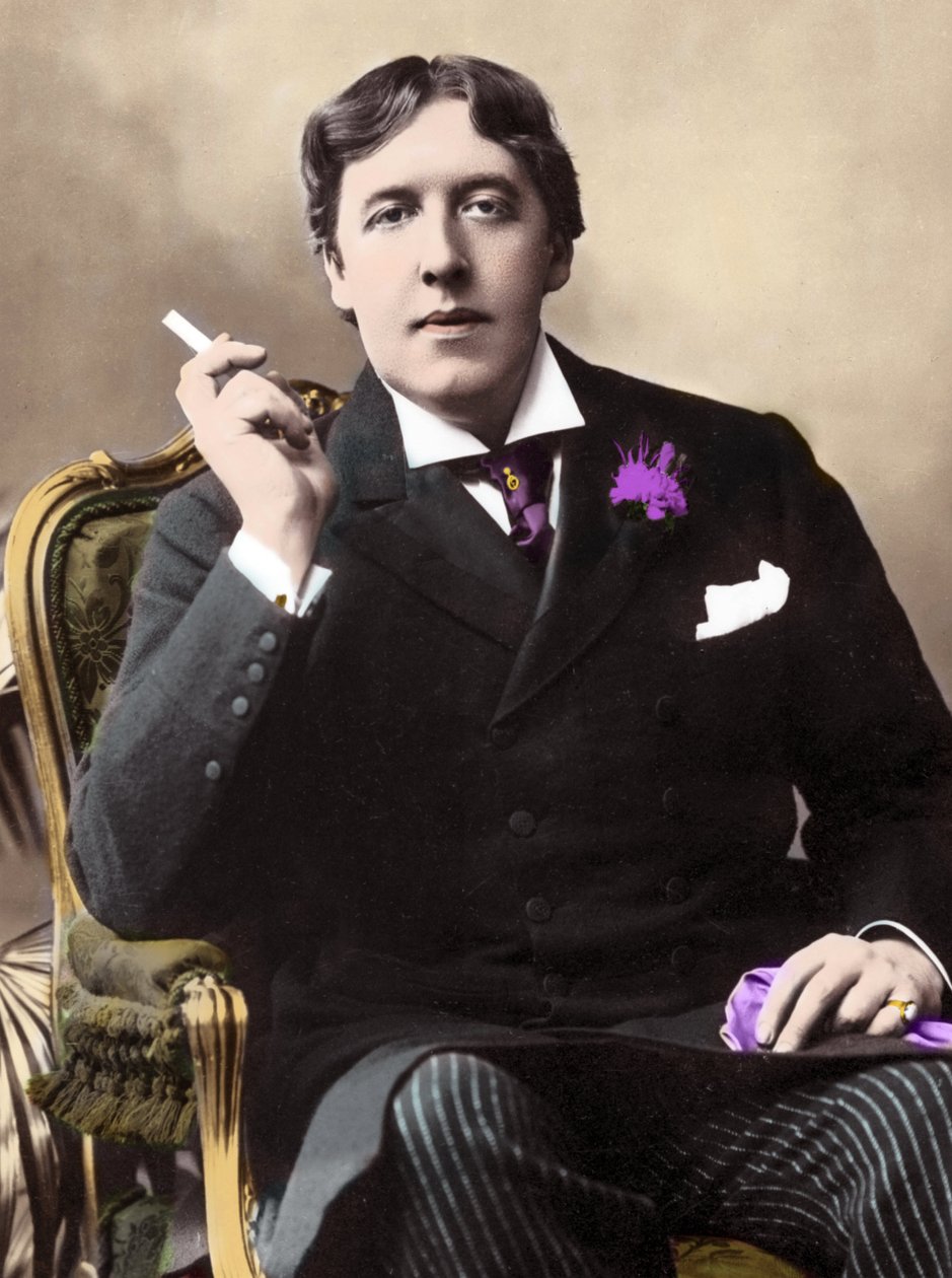 Oscar Wilde portréja. 19. századi fénykép alkotó: Unknown photographer