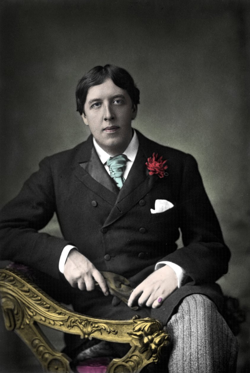Oscar Wilde író portréja. 19. századi fénykép alkotó: Unknown photographer