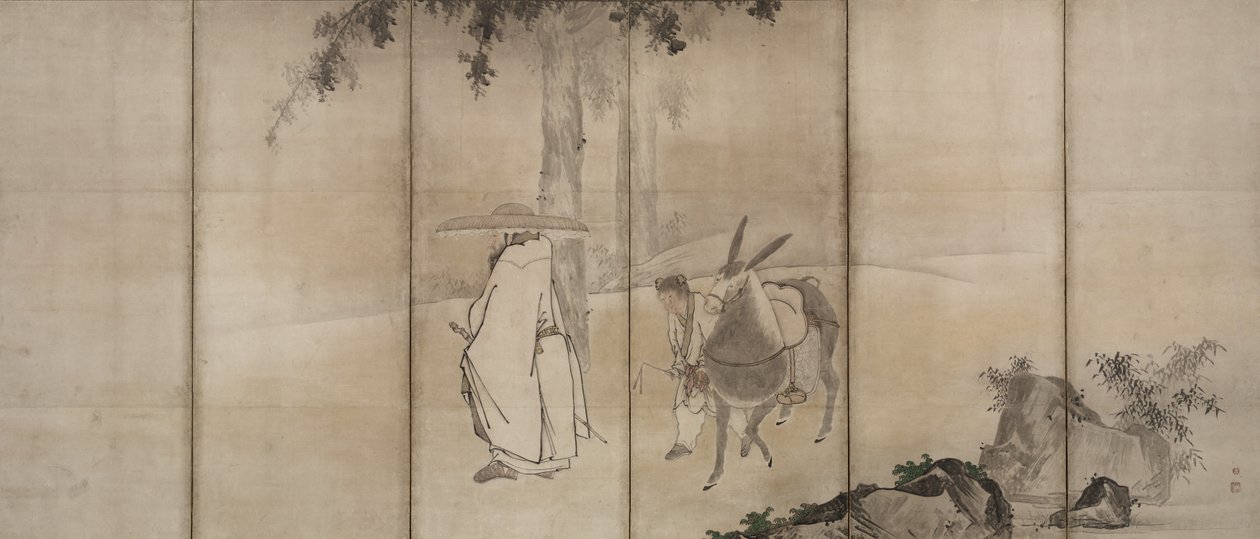 Sushi durva terv d panfang plate road, air rly 1600s. alkotó: Unkoku Tōgan