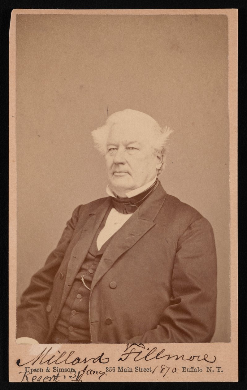 Millard Fillmore portréja 1800-1874, 1870. január 4. alkotó: Upson and Simson