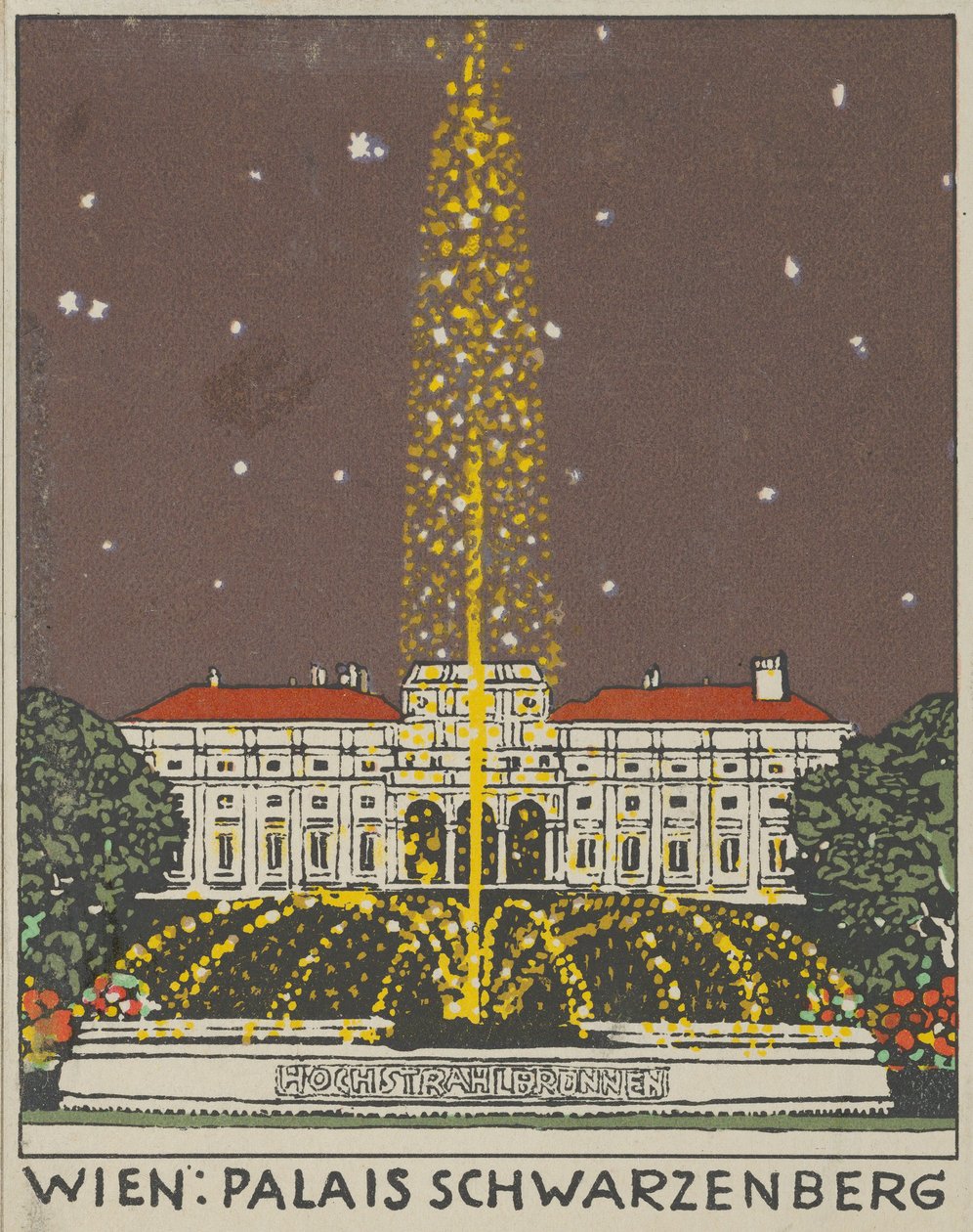 Bécs: Palais Schwarzenberg, 1908. alkotó: Urban Janke.