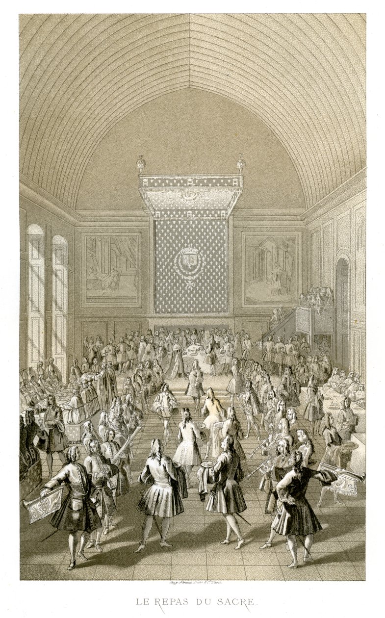 A koronázási étkezés, 1715, 1885. alkotó: Urrabieta