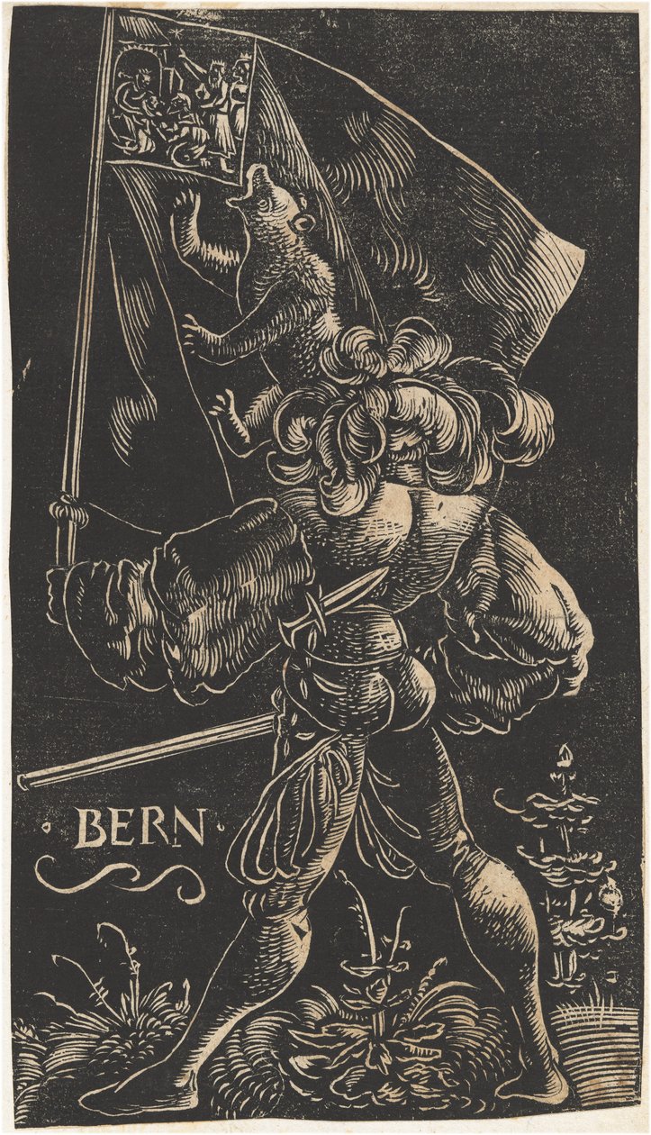 Bern kanton zászlóvivője, 1521. alkotó: Urs Graf