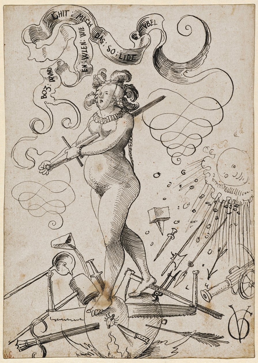 A szerelem gyötrelmei c. 1516. alkotó: Urs Graf