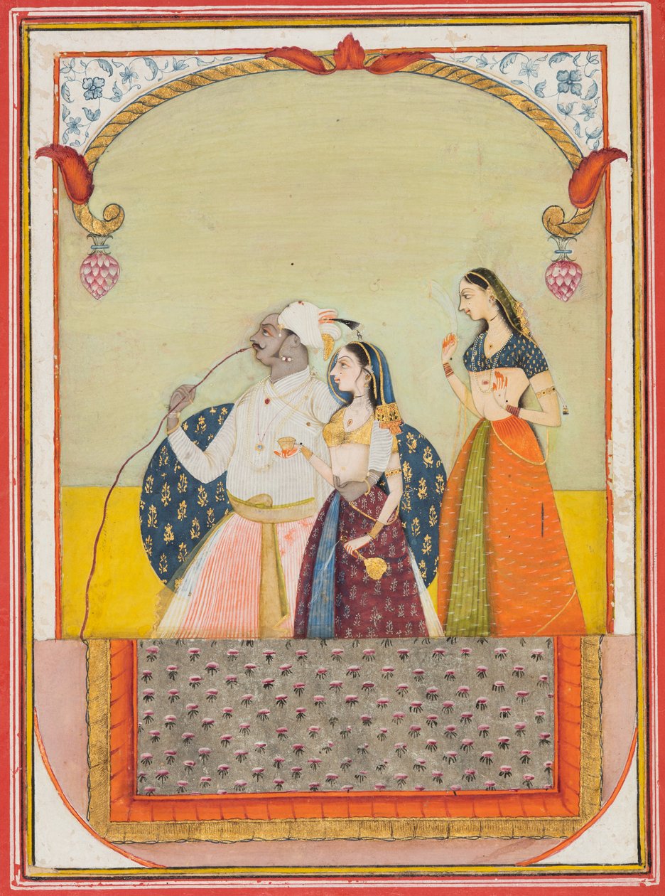 Maharaja Shri Anand Singh-ji és hitvese alkotó: Ustad Murad