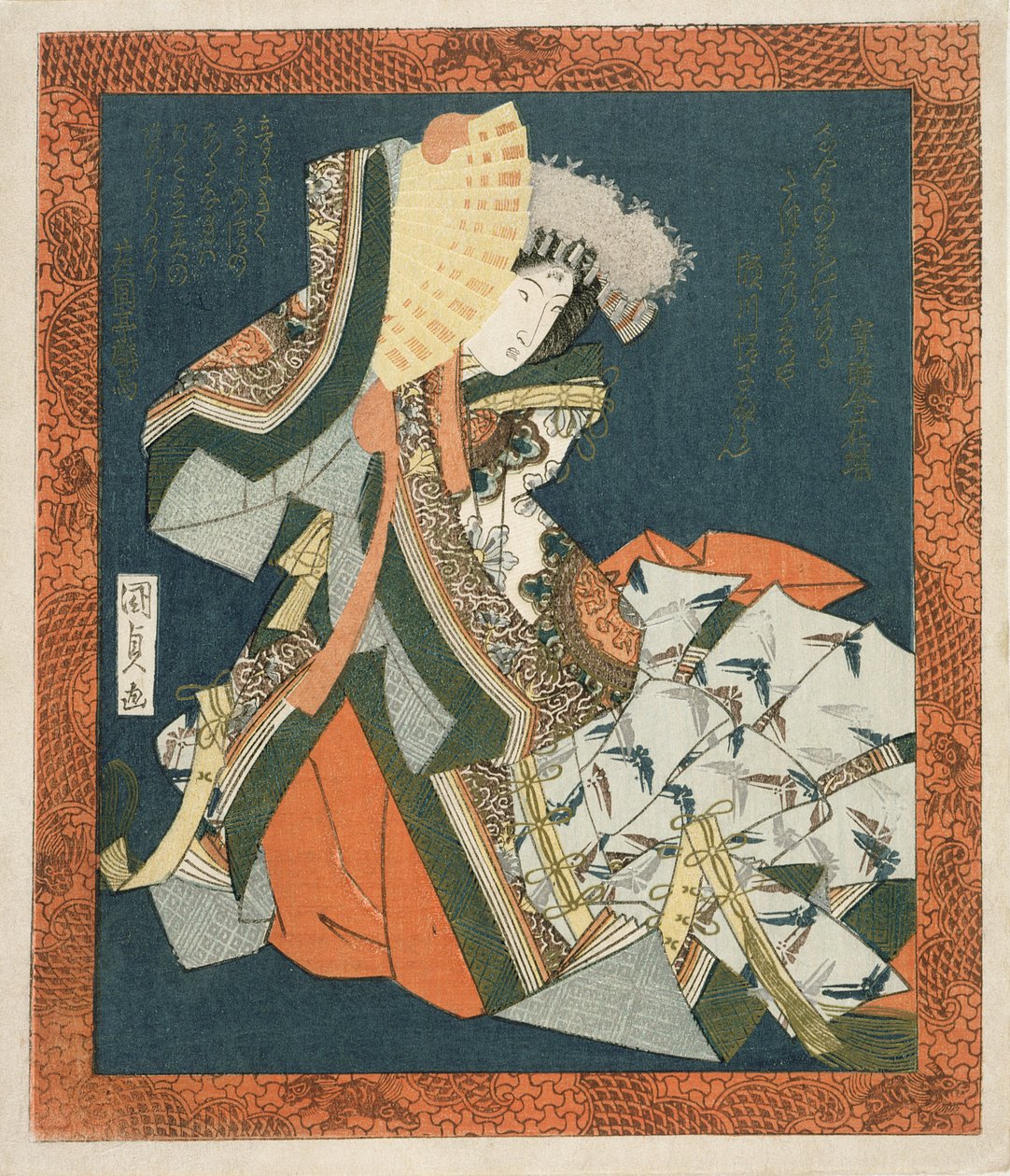 Segawa Kiku no Onna V Danshin g, c. 1820 (DB ck p Hayashi t) alkotó: Utagawa Kunisada