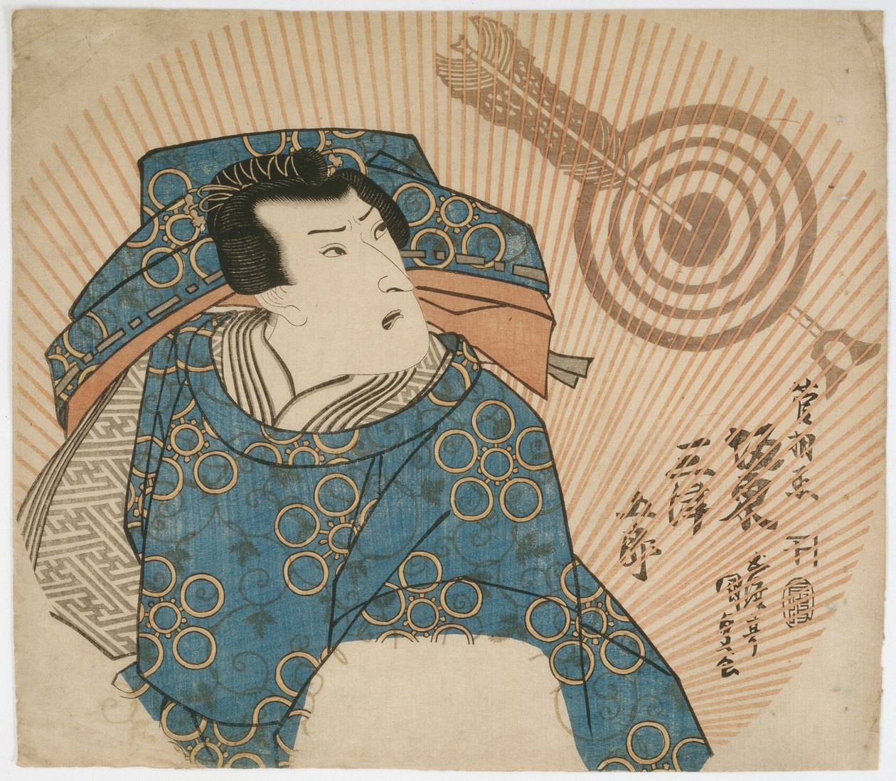 The Actor Bando Mitsugoro IV as Kan Shojo, Edo period, 1832 (colour woodblock print) alkotó: Utagawa Kunisada