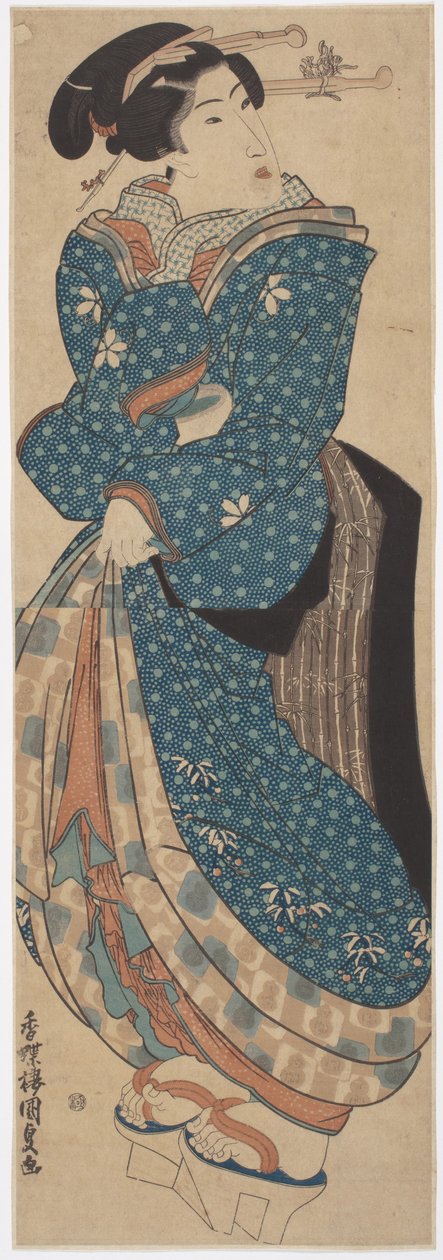 Álló Nő alkotó: Utagawa (1786 1865) Kunisada
