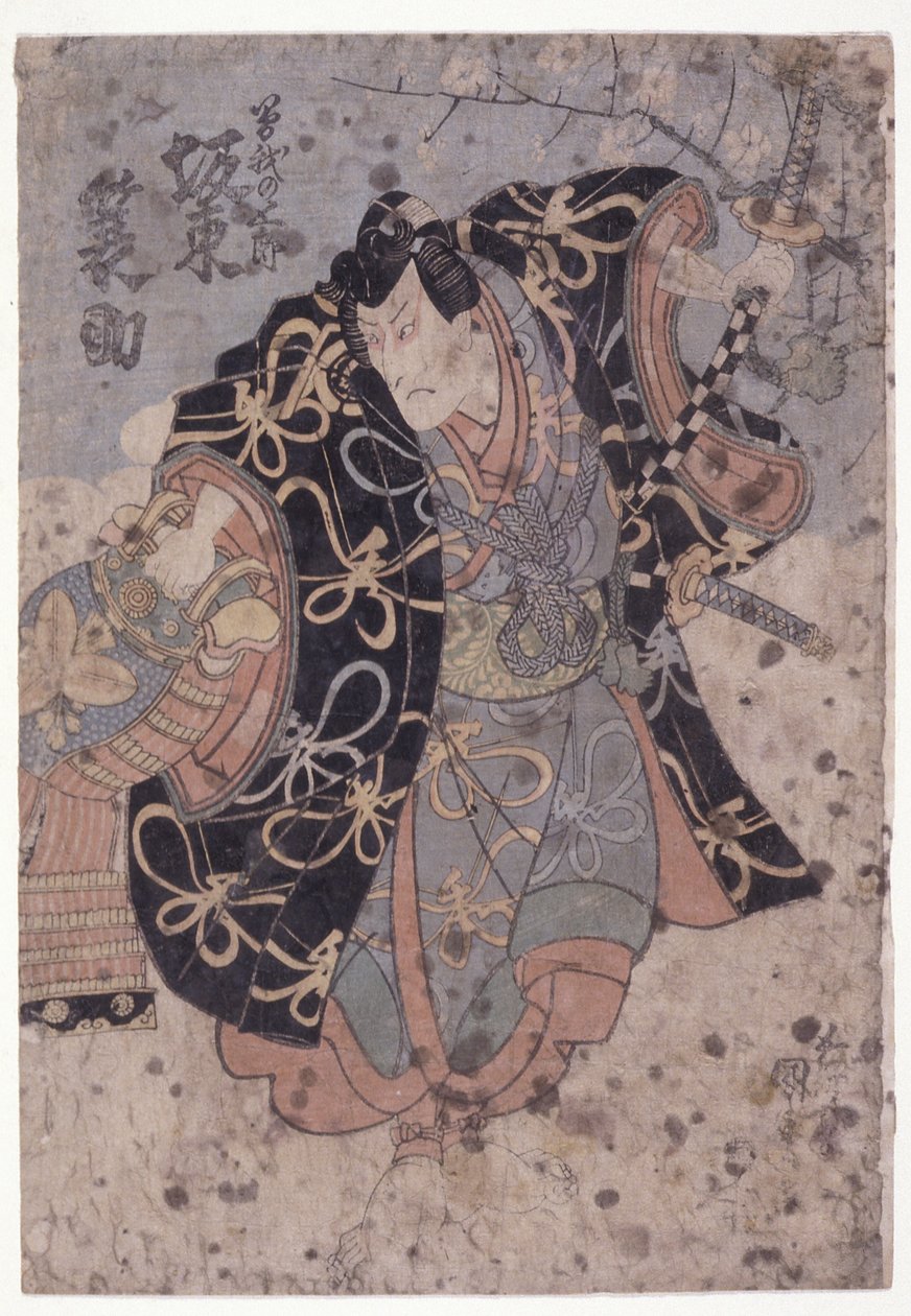 Zenekar? Minosuke Soga Gor szerepében? (színes fanyomat) alkotó: Utagawa (1786 1865) Kunisada