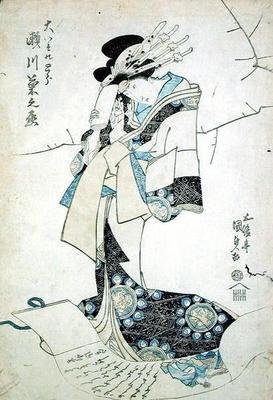 Hölgy portréja (faminta) alkotó: Utagawa Kunisada