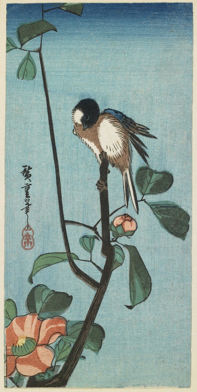(Cinege a Camelián), 1830-1858 alkotó: Utagawa Hiroshige