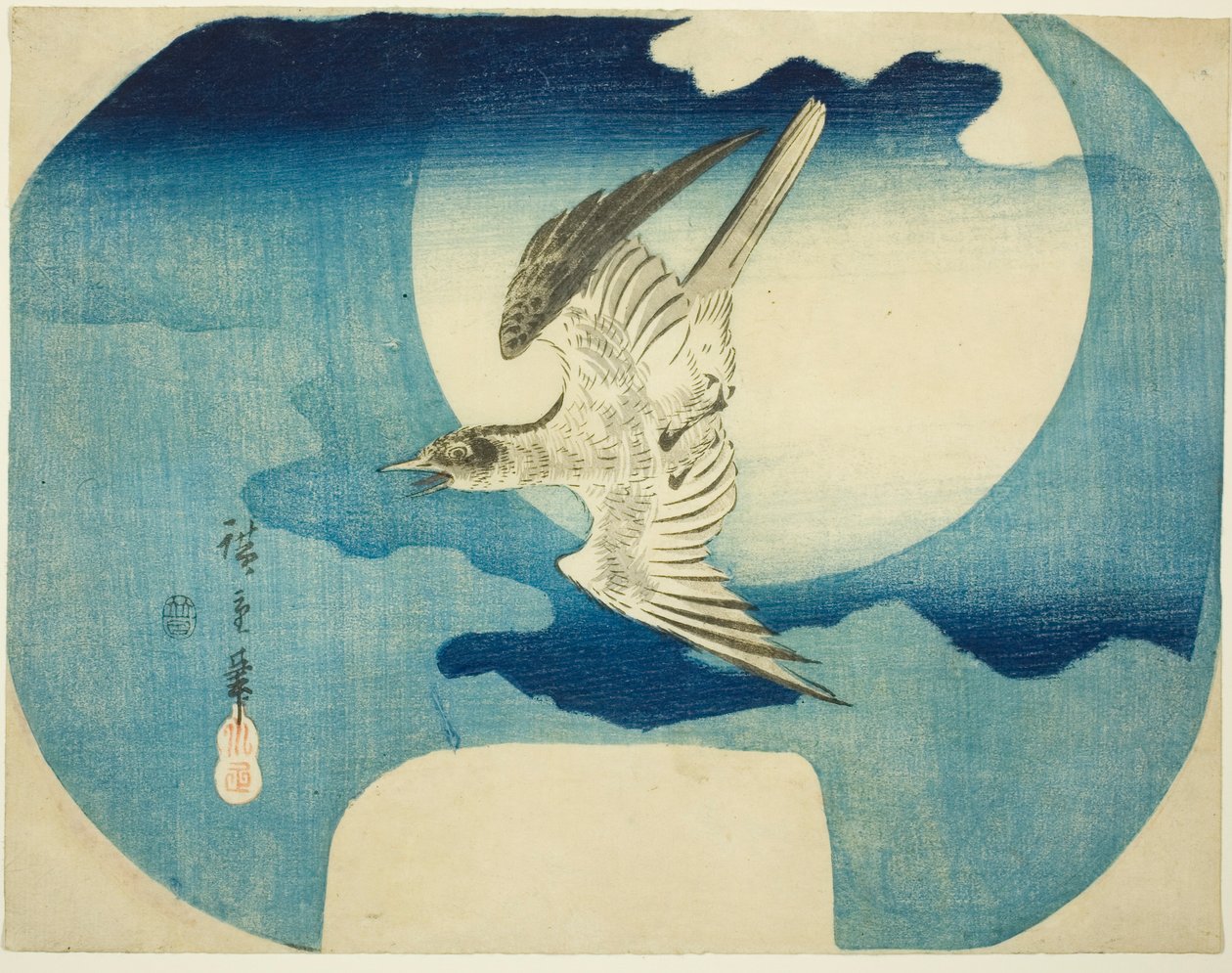 Kakukk a Hold ellen alkotó: Utagawa Hiroshige