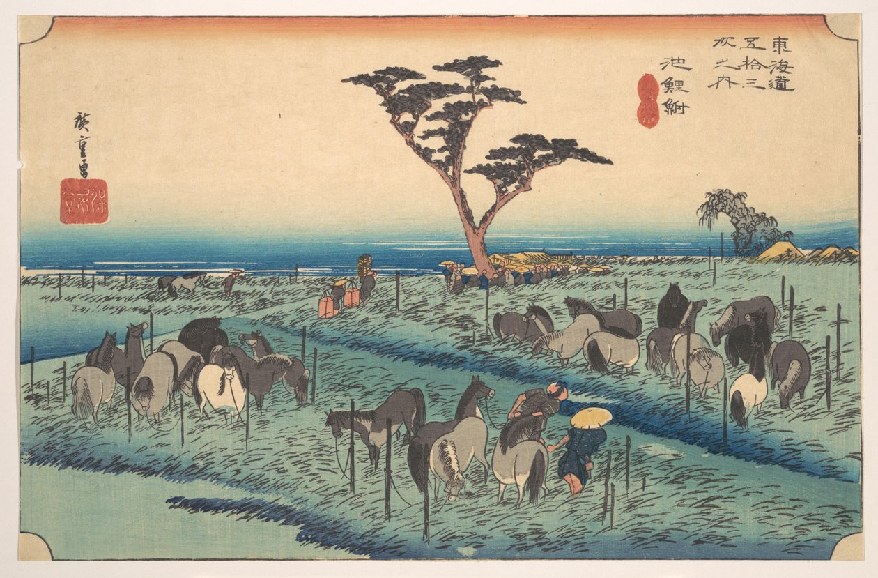 Chiriu, 40. számú állomás alkotó: Utagawa Hiroshige
