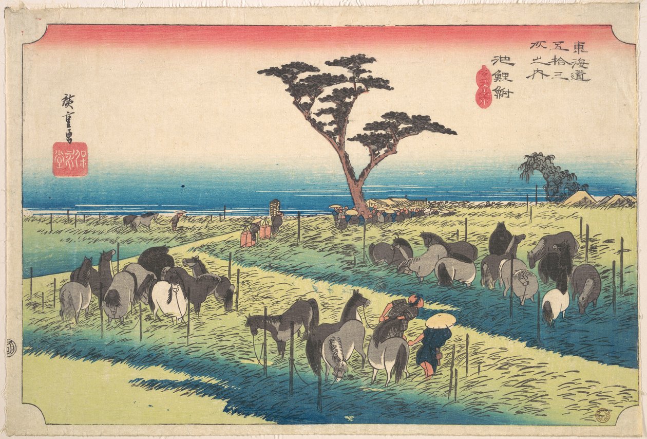 Chiryu, Shuka Uma Ichi alkotó: Utagawa Hiroshige