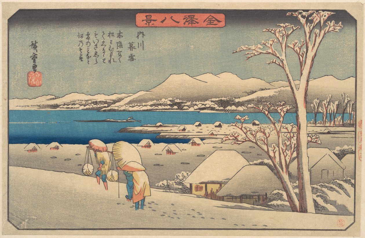 Esti hóesés Ucsikavánál alkotó: Utagawa Hiroshige