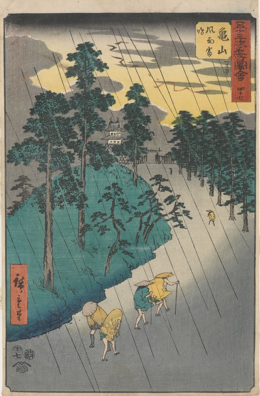 Az ötvenhárom állomás híres látnivalói alkotó: Utagawa Hiroshige