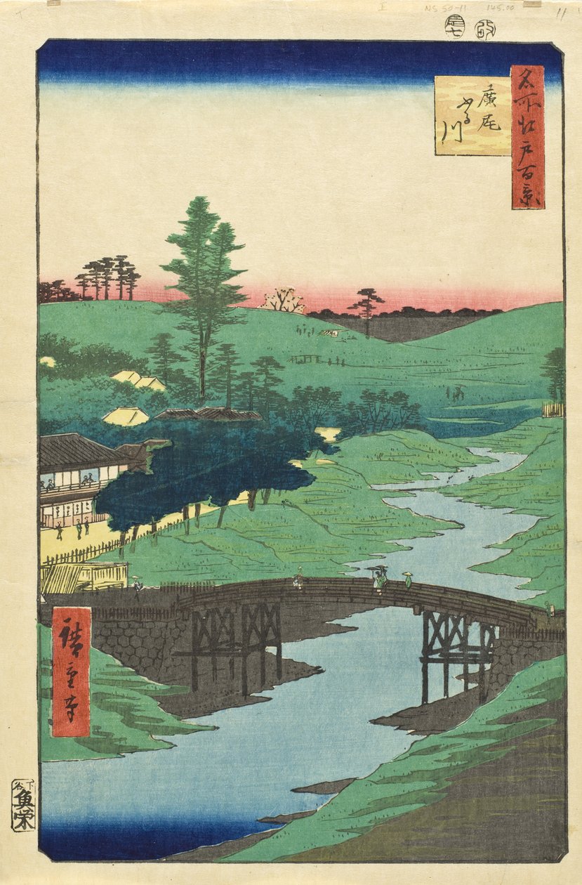Furukawa folyó, Hiroo alkotó: Utagawa Hiroshige