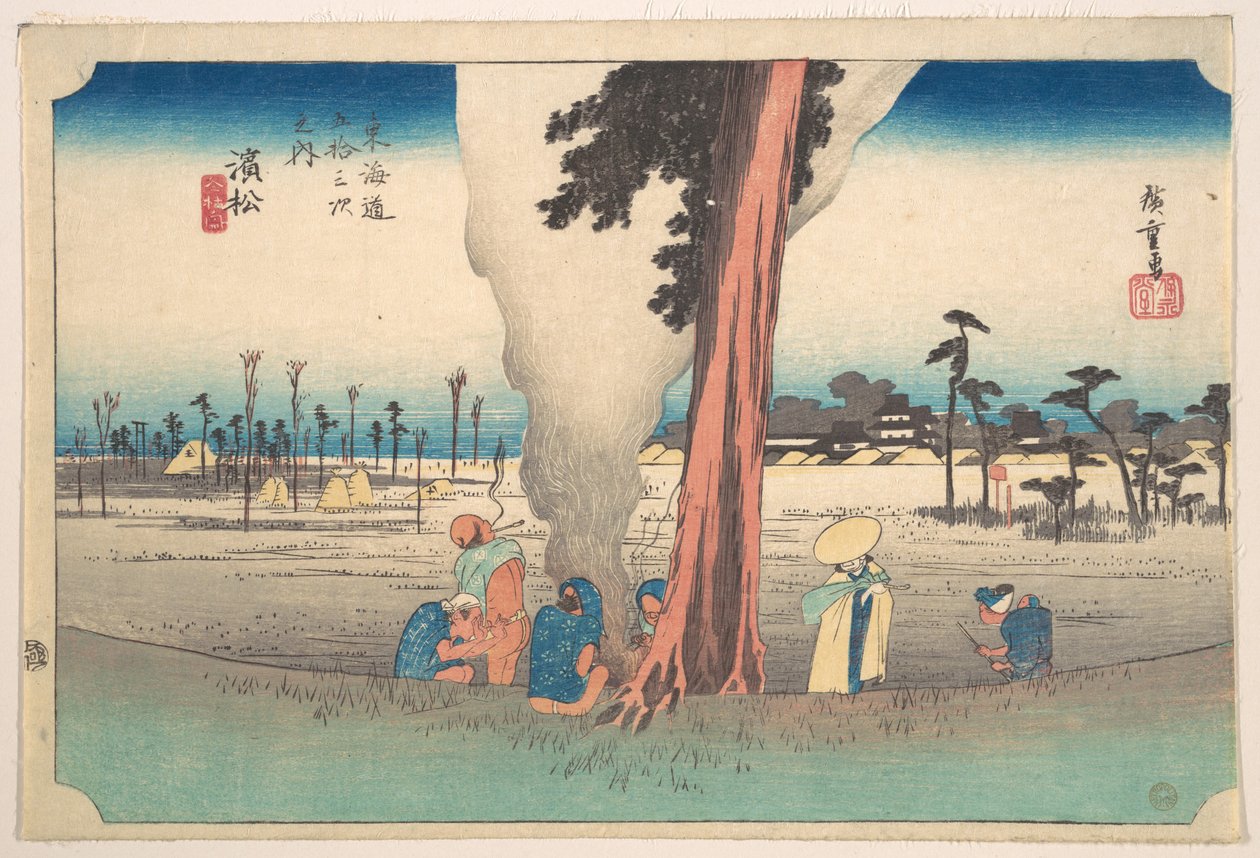 Hamamatsu, Toko látképe alkotó: Utagawa Hiroshige