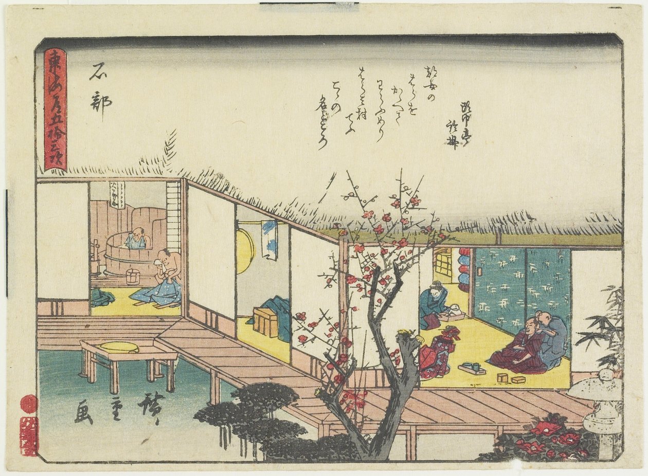 Ishibe, 1837-1844 alkotó: Utagawa Hiroshige