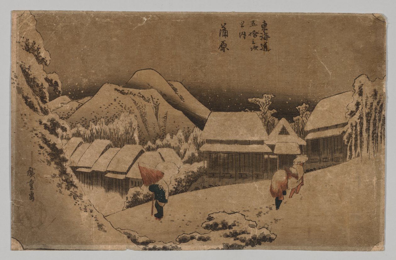 Kambara: Esti hó alkotó: Utagawa Hiroshige