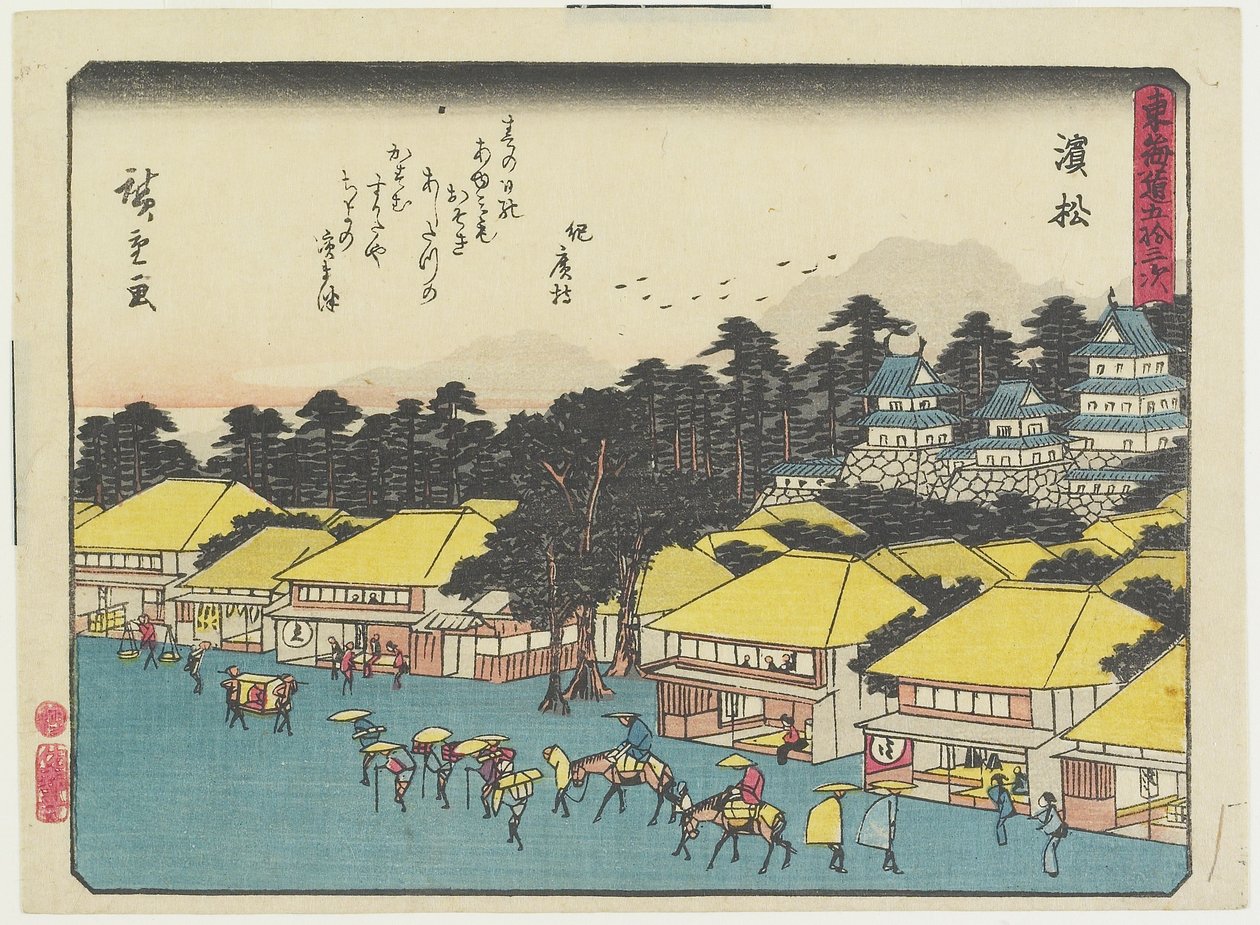 Mamamatsu, 1837-1844 alkotó: Utagawa Hiroshige