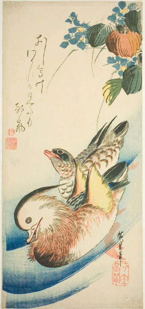 Mandarin kacsa alkotó: Utagawa Hiroshige