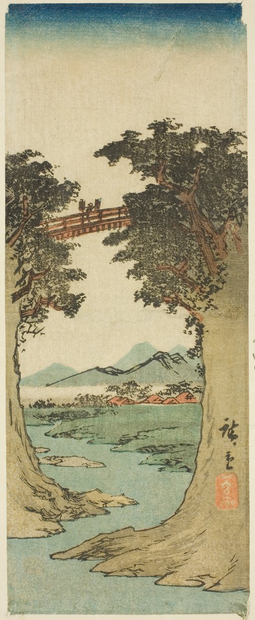 Majomhíd alkotó: Utagawa Hiroshige