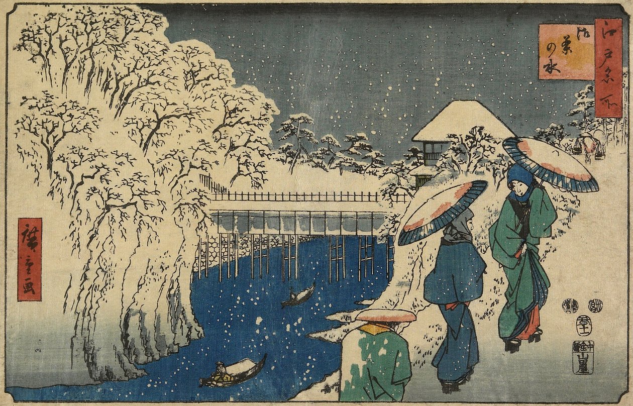 Ochanomizu, 1853 november alkotó: Utagawa Hiroshige