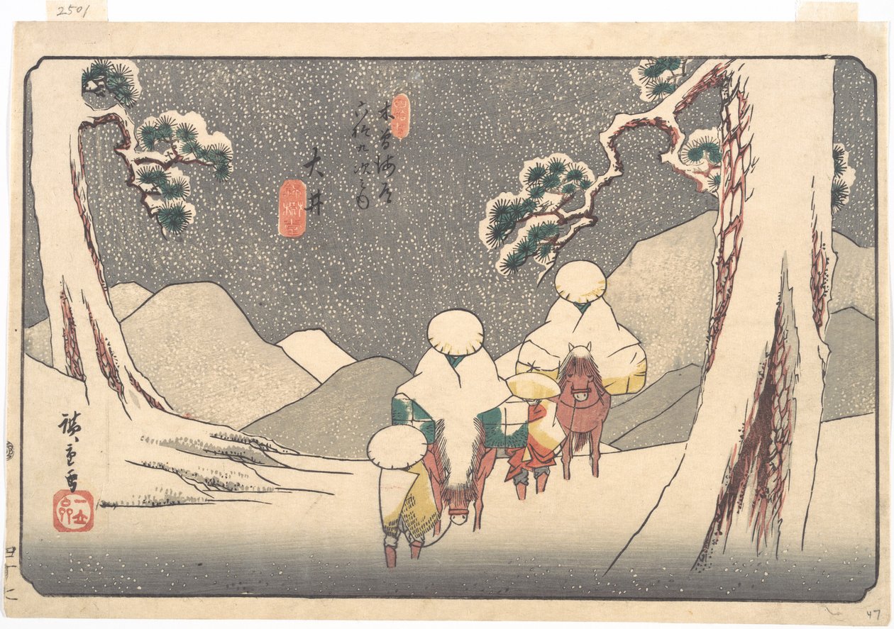 Ōi állomás alkotó: Utagawa Hiroshige