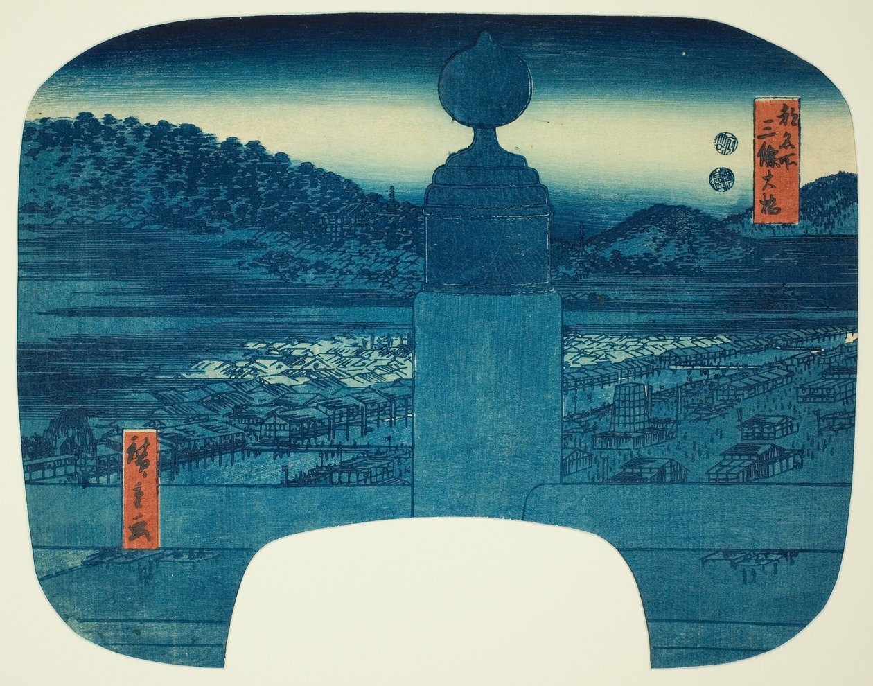 Szponzorált: B Ridge (három lány pálcika), a te sorozatból: "fa net s pa back s tag rezidencia (Miyako híres hely)" alkotó: Utagawa Hiroshige