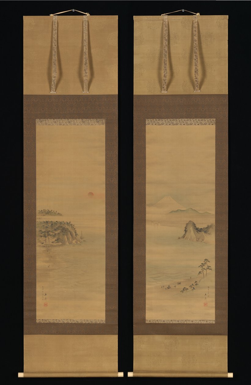 Shichirigahama und Enoshima alkotó: Utagawa Hiroshige