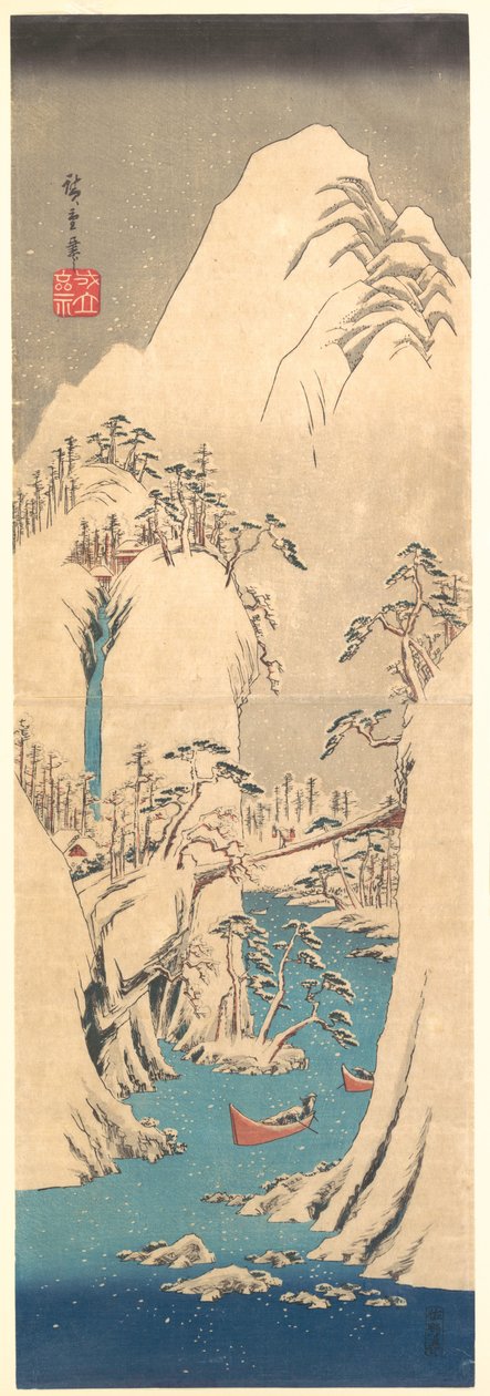 Havas szurdok alkotó: Utagawa Hiroshige