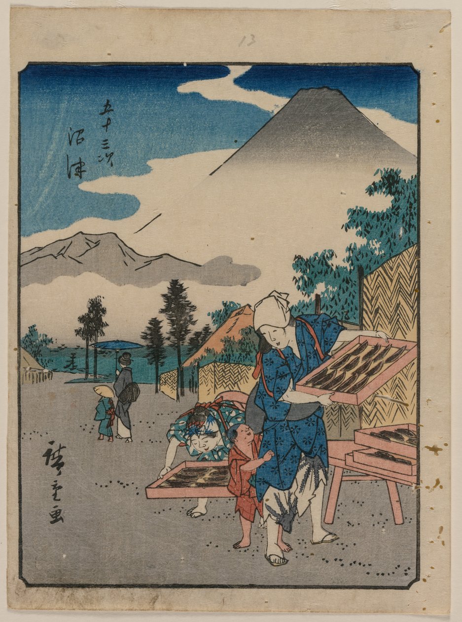 A Tokaido ötvenhárom állomása: Numazu alkotó: Utagawa Hiroshige