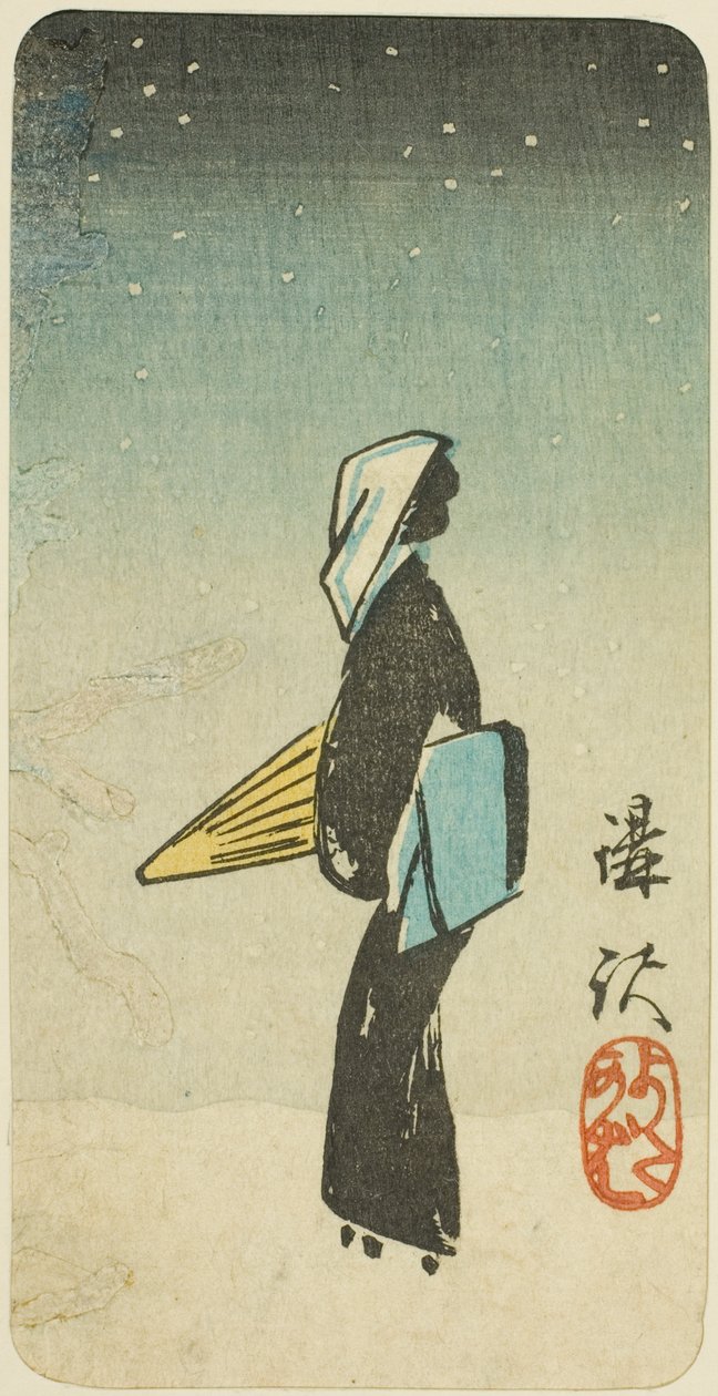 A Streetwalker-jelenet a Koshaku (The Streetwalker) című darabból A Streetwalker-jelenet a Koshaku (The Streetwalker) című darabból alkotó: Utagawa Hiroshige