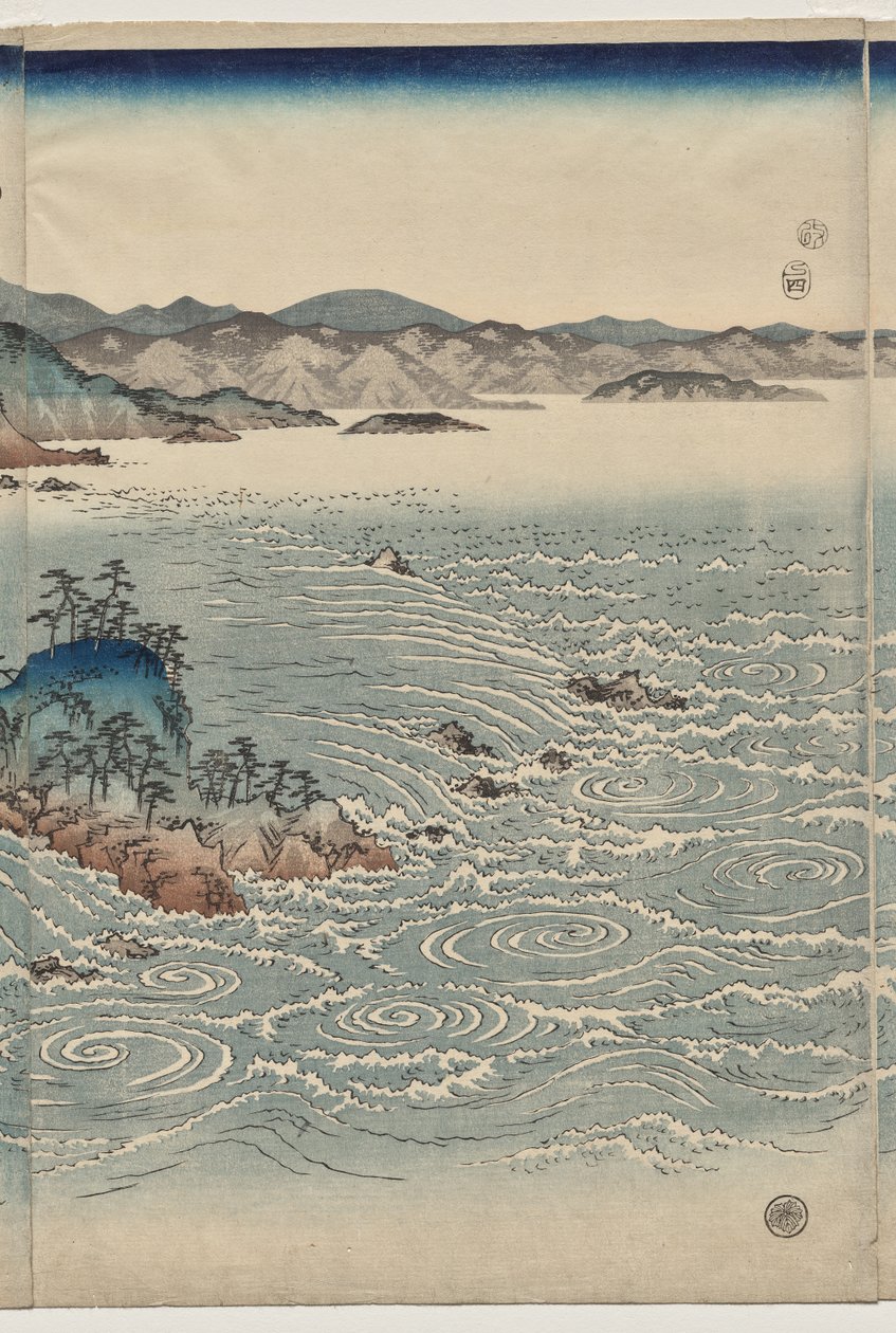 Awa örvényei alkotó: Utagawa Hiroshige
