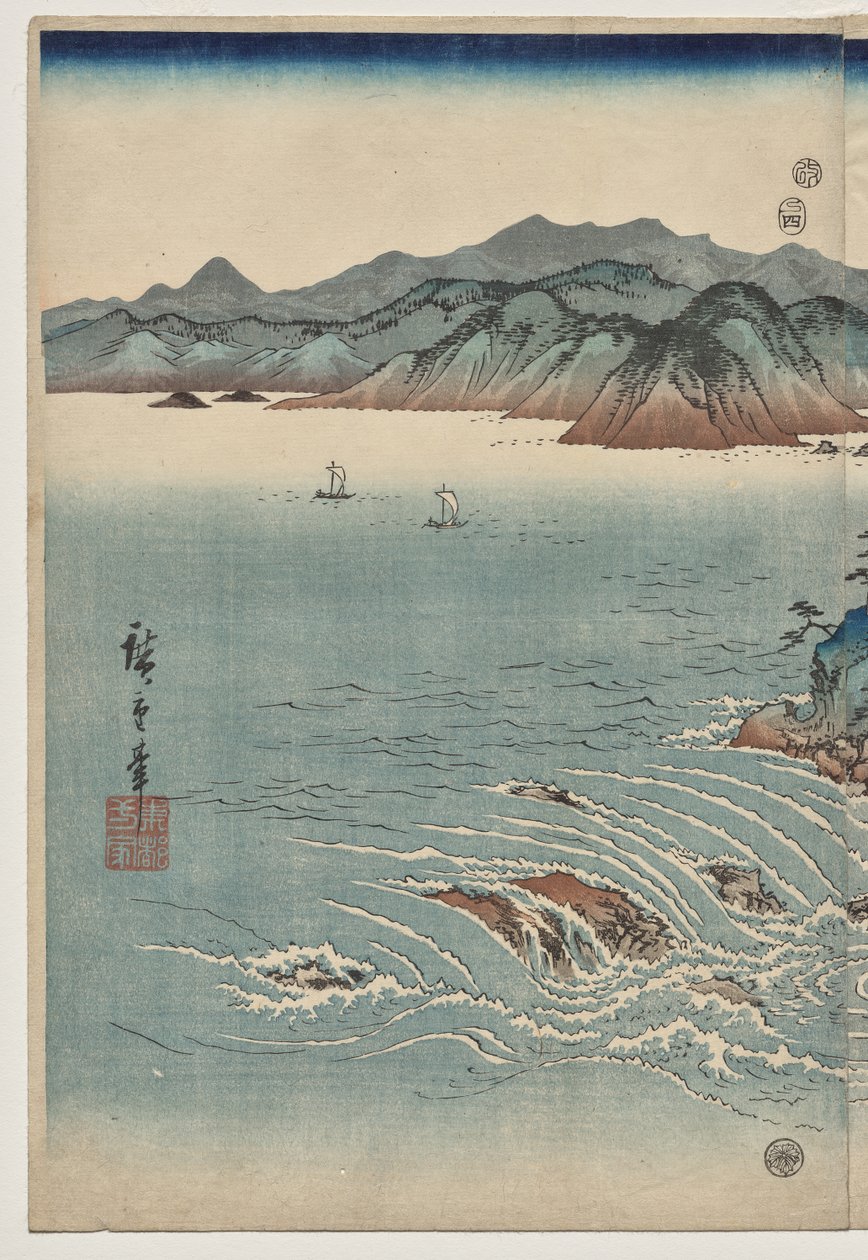 Awa örvényei alkotó: Utagawa Hiroshige