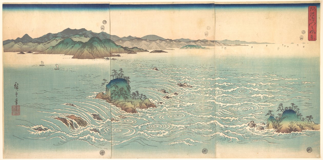 Awa örvényei alkotó: Utagawa Hiroshige