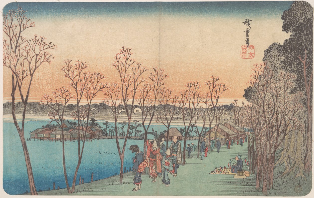 Ueno, Shinobazu-tó alkotó: Utagawa Hiroshige