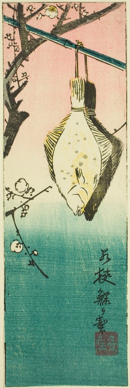 Wakasa, a sz. 10 a "Kivágott képek a tartományokból (Kunizukushi harimaze zue)" sorozatból alkotó: Utagawa Hiroshige
