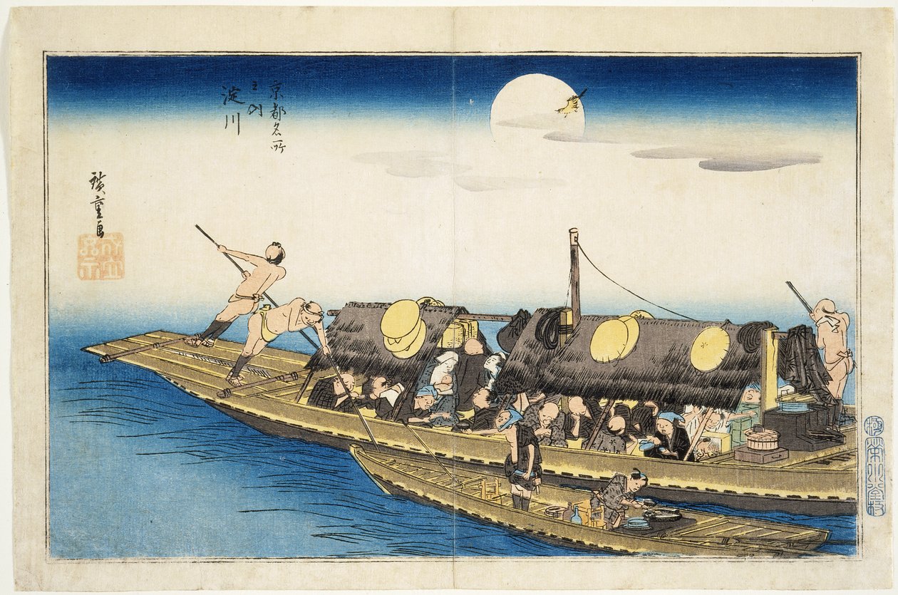 Yodo-folyó alkotó: Utagawa Hiroshige