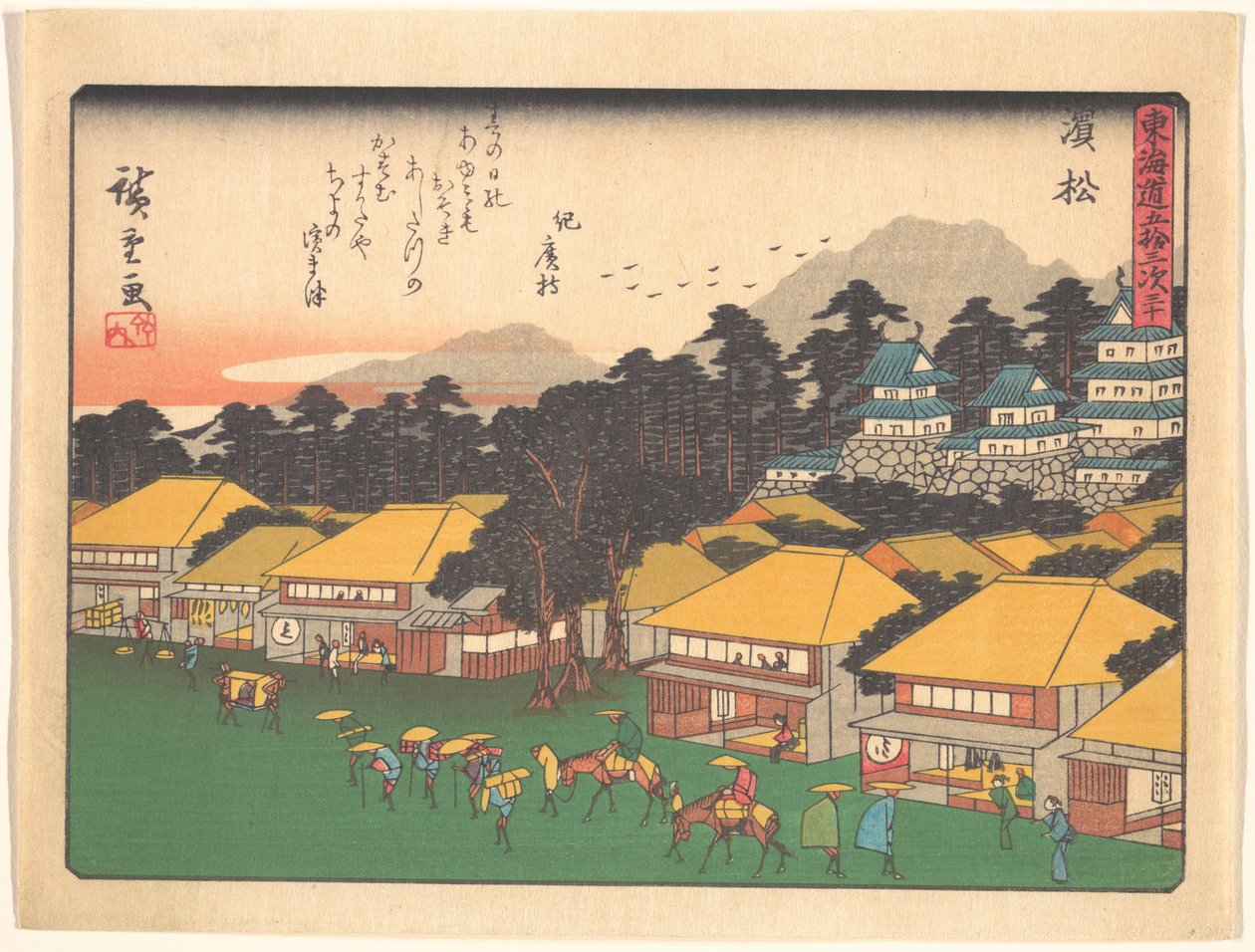 A Tókaidó ötvenhárom állomása - Hamamacu alkotó: Utagawa Hiroshige