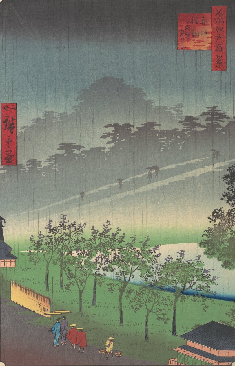 Akasaka készülék Leela hossz Space olajrendszer, nem? 1859. alkotó: Utagawa Hiroshige II