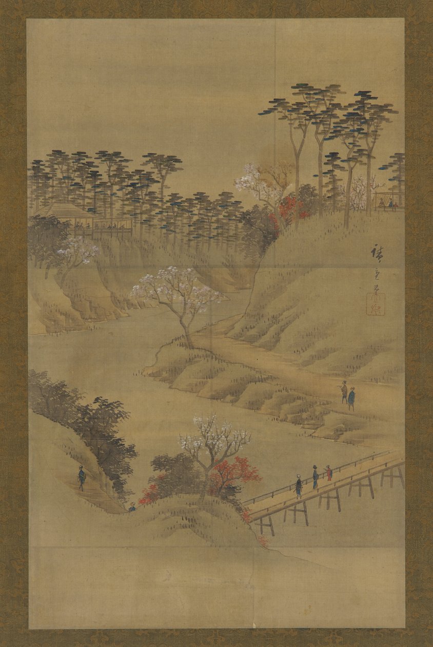 Nyári táj, 19. század közepe. alkotó: Utagawa Hiroshige II