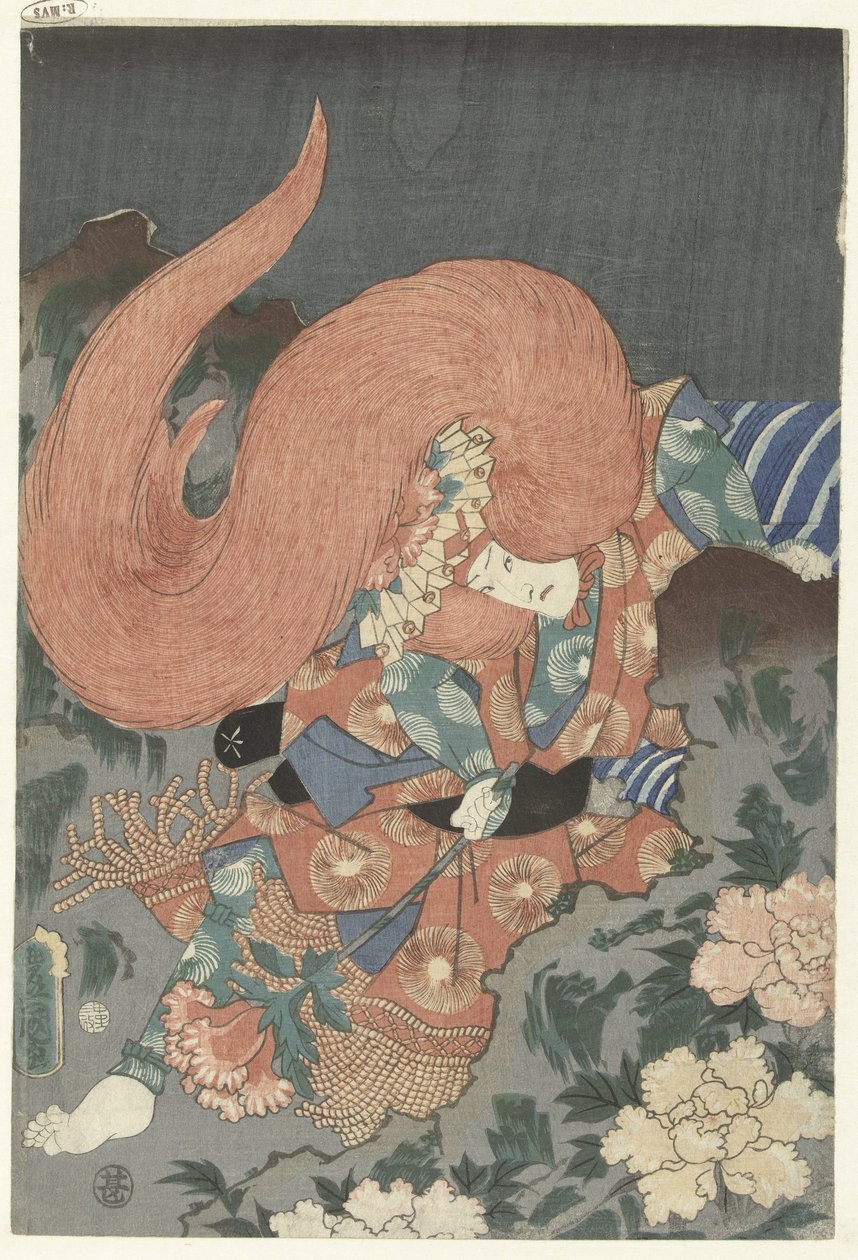 Színész oroszlántáncosként alkotó: Utagawa Kunisada (I)