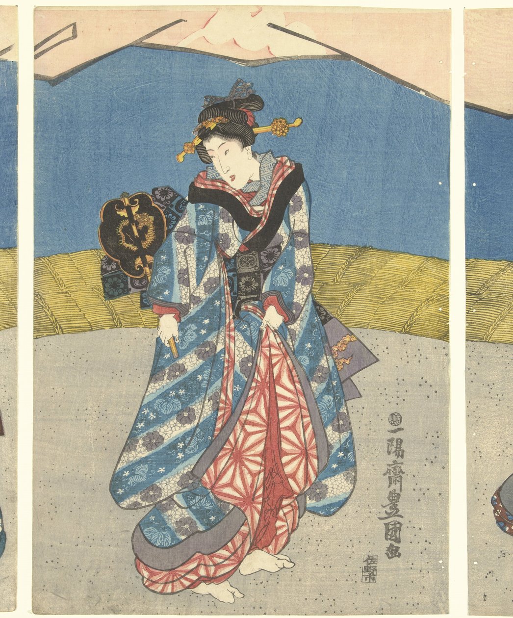 Szépségek kakasviadalon alkotó: Utagawa Kunisada (I)