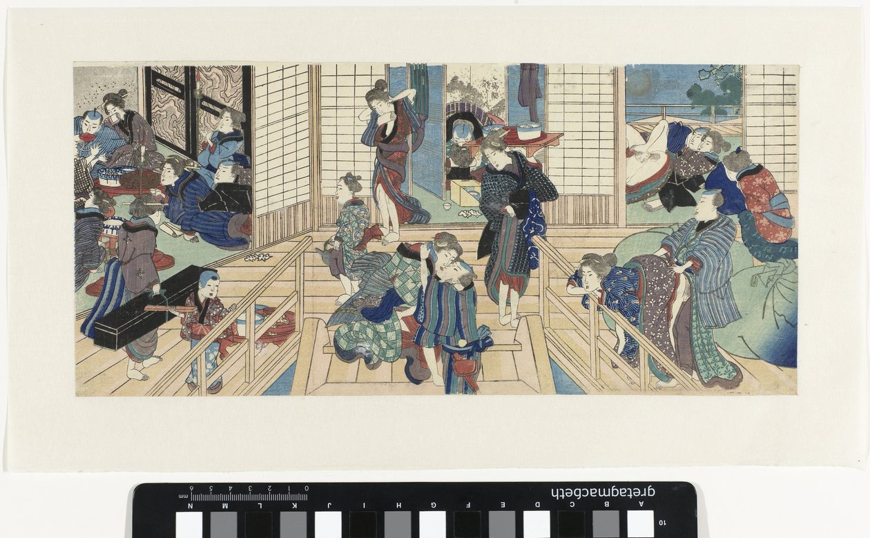 Jelenetek egy bordélyházban alkotó: Utagawa Kunisada (I)