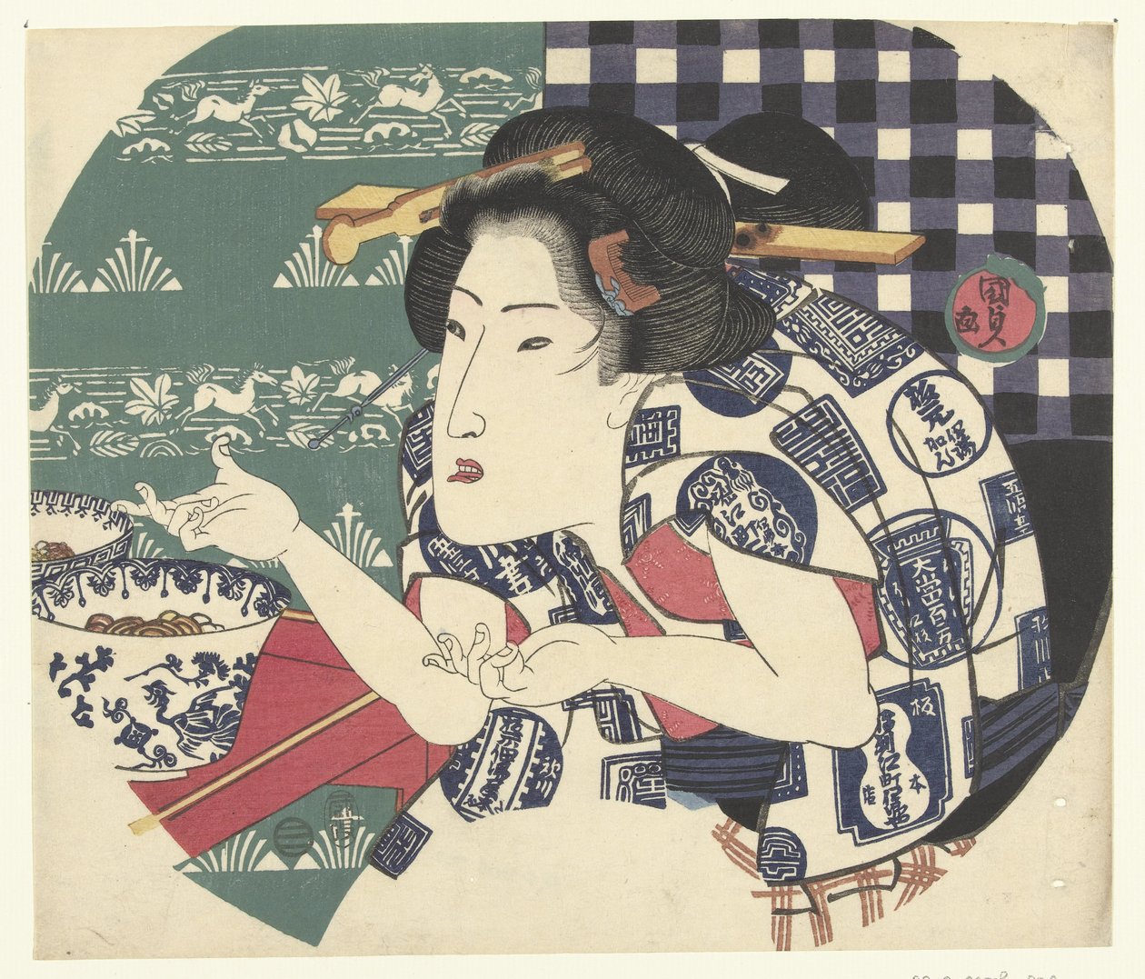 Udon étterem alkotó: Utagawa Kunisada (I)
